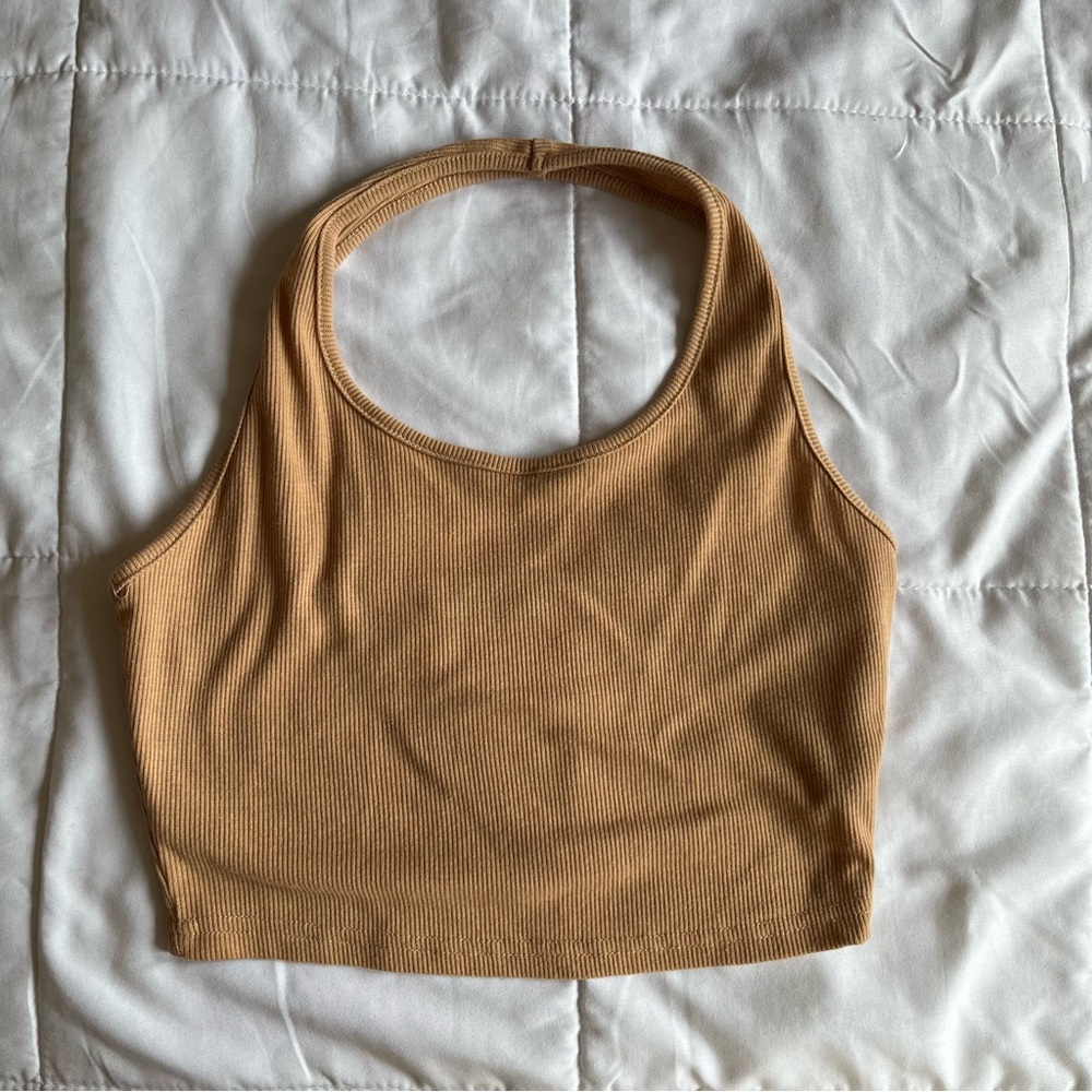 Tan crop top